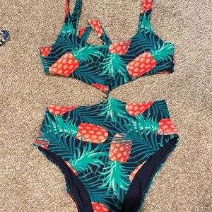 One piece pineapple swimsuit